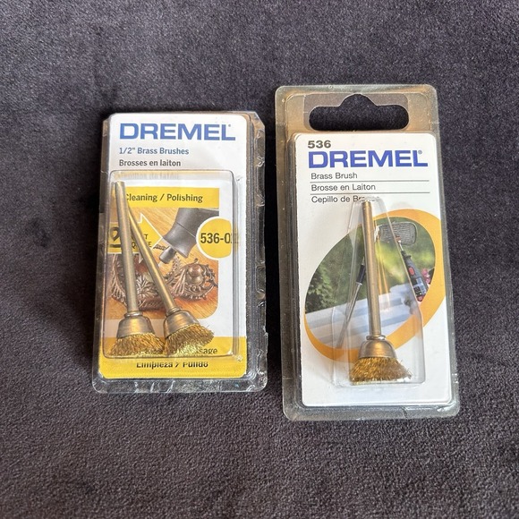 Dremel Other - Dremel Brass Brushes Lot 536-02 536 Total 3 Brush